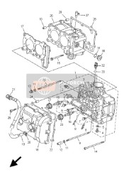 901100602100, Bolt, Hexagon Houder Hoofd, Yamaha, 1